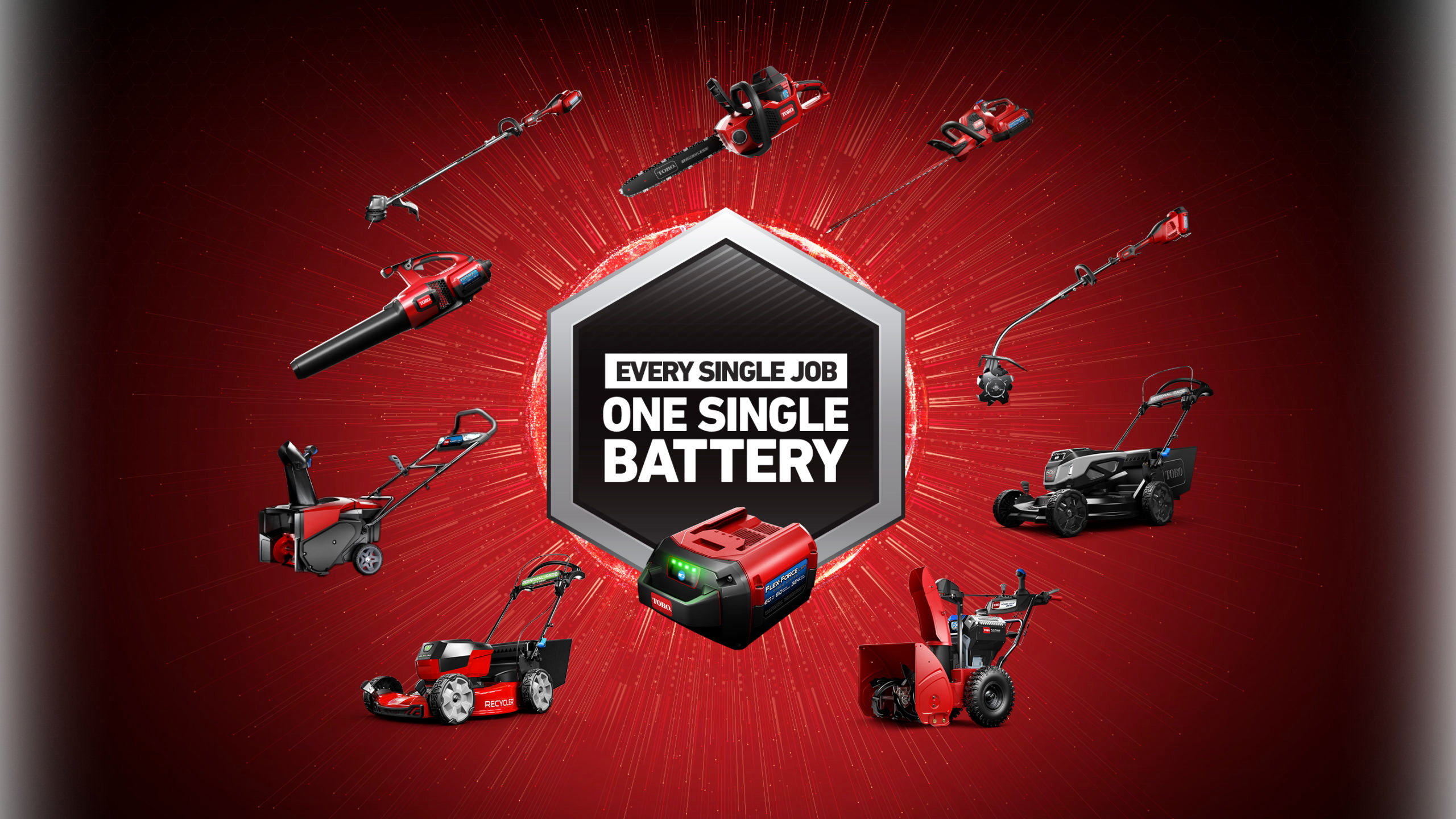 Toro® Flex-Force  60V Max Battery Power Without Compromise